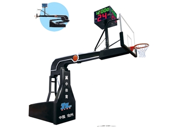 JZ-1009 電動液壓籃球架（計時、二十四秒顯示器另配）